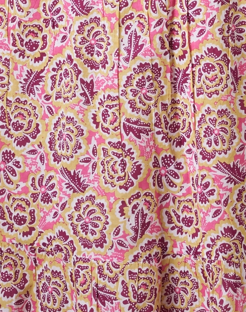 Fabric image - Banjanan - Poppy Pink Floral Print Cotton Dress