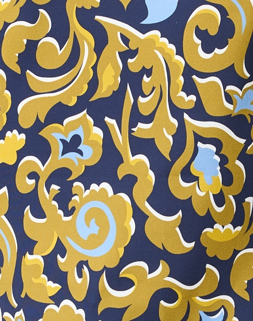 Fabric image - St. John - Multi Paisley Turtleneck Top