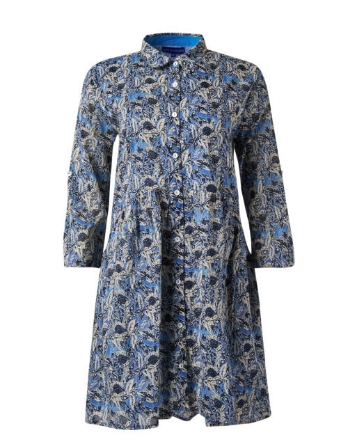 Product image - Ro's Garden - Deauville Blue Olaf Print Shirt Dress