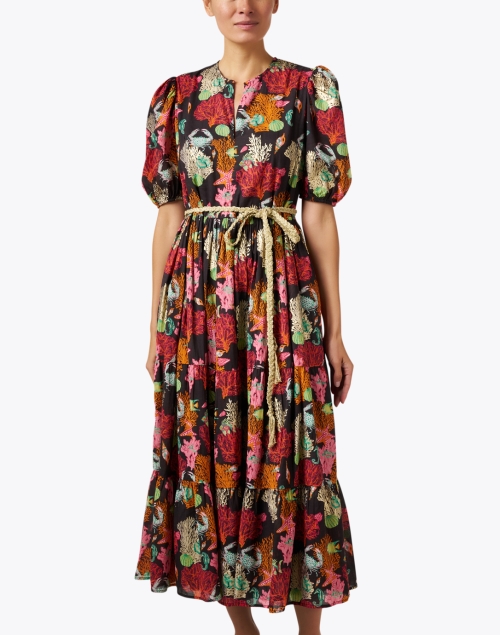 Front image - Jude Connally -  Jordana Multi Print Cotton Dress