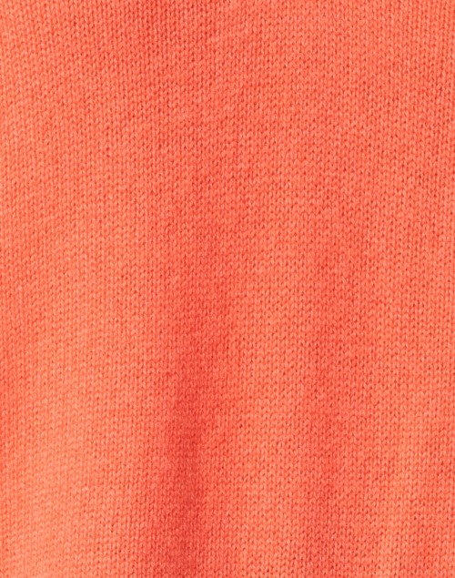 Fabric image - Brochu Walker - Coral Cashmere Sweater with White Underlayer