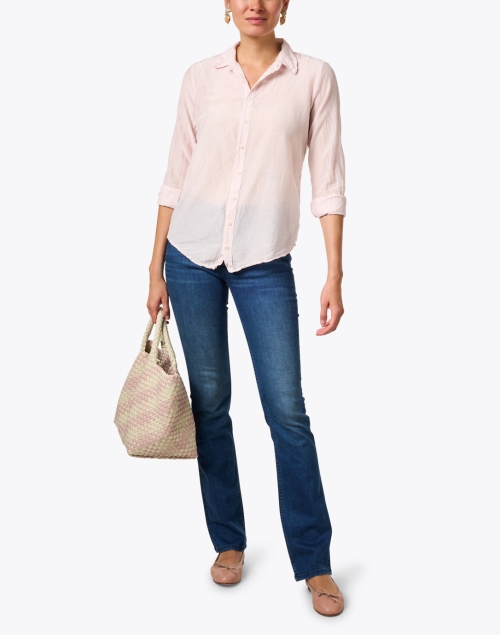 Look image - CP Shades - Romy Pink Cotton Silk Shirt