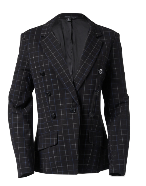 Product image - Peace of Cloth - Navy Plaid One Button Blazer
