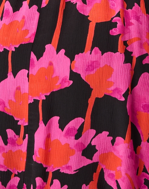 Fabric image - Jason Wu - Pink and Black Print Silk Chiffon Dress