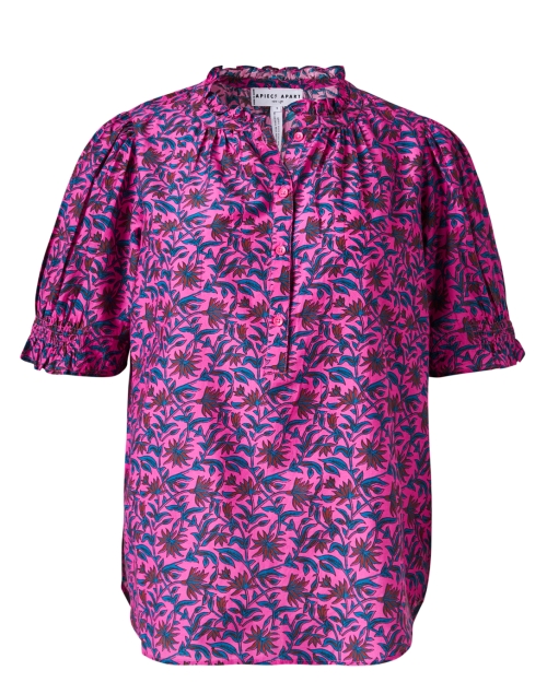 Los Altos Fuchsia Print Top Apiece Apart