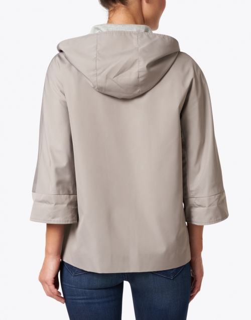 Back image - Cinzia Rocca Icons - Stone Techno Hooded Jacket