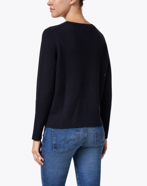 Back image - Chinti and Parker - Essential Navy Cashmere Sweater