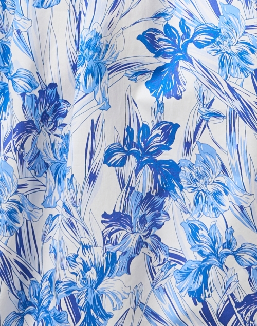 Fabric image - Rani Arabella - Blue and White Print Cotton Shirt Dress