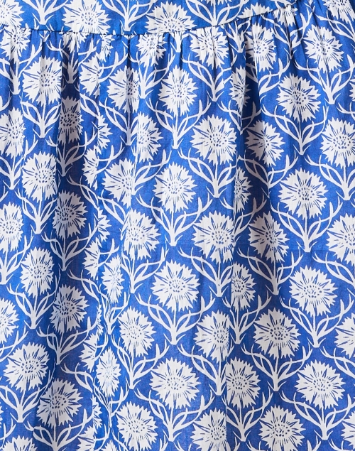 Fabric image - Ro's Garden - Deauville Blue Print Kariya Shirt Dress
