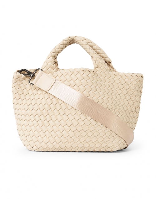Back image - Naghedi - St. Barths Mini Solid Ecru Woven Handbag