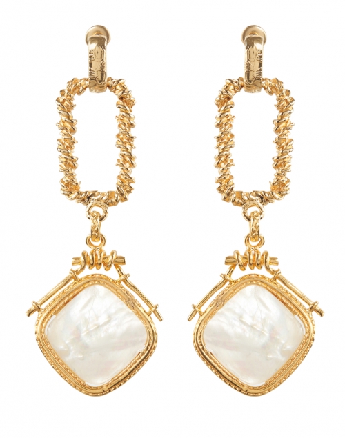 Product image - Gas Bijoux - Siena Mother of Pearl Gold Drop Earrings