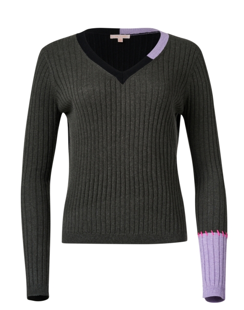 Product image - Lisa Todd - Grey Multi Cotton Cashmere Sweater