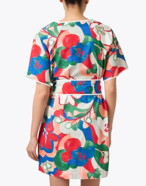 Back image - Frances Valentine - Doris Multi Floral Print Cotton Dress