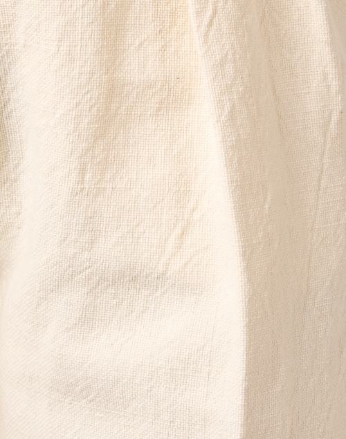 Fabric image - Ines de la Fressange - Odette Ivory Cotton Linen Shorts