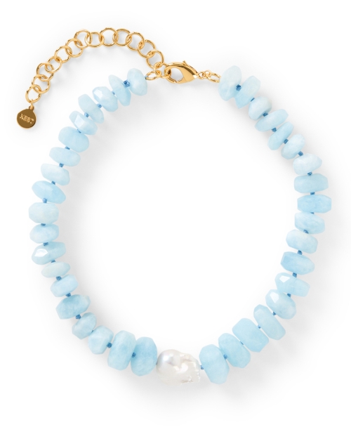Product image - Nest - Aquamarine and Pearl Necklace