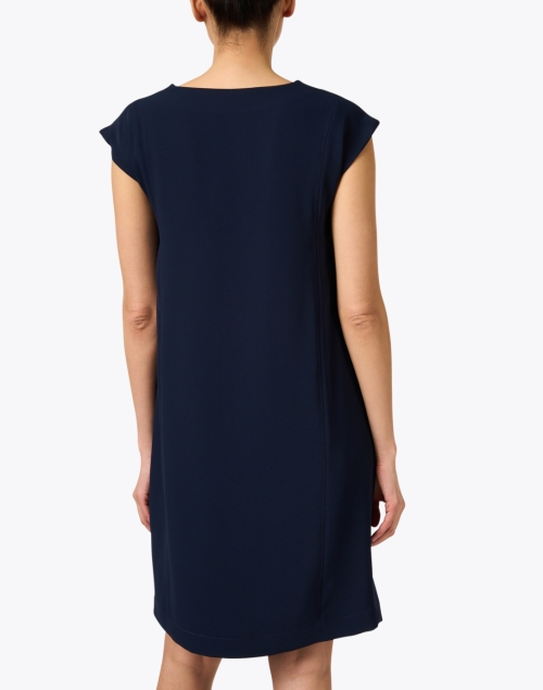 Back image - Weill - Galop Navy Crepe Dress