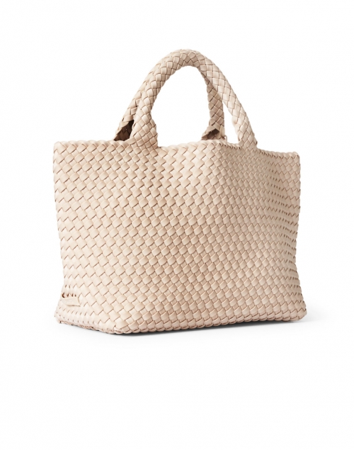 Front image - Naghedi - St. Barths Medium Ecru Woven Handbag
