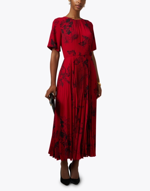 Look image - Jason Wu Collection - Red Print Pleated Dress