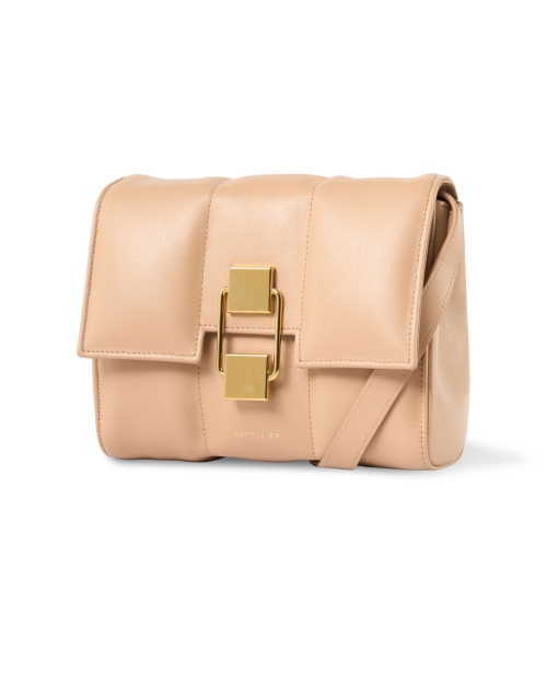 Front image - DeMellier - Mini Alexandria Tan Leather Crossbody Bag