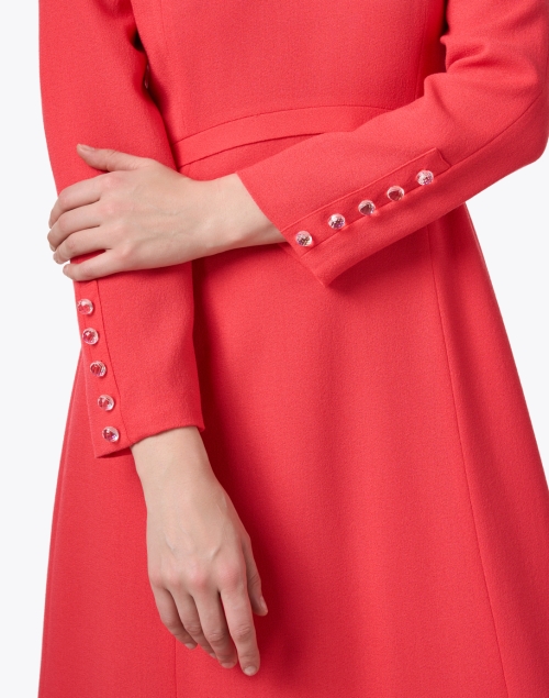 Extra_1 image - Jane - Oxley Coral Wool Crepe Dress