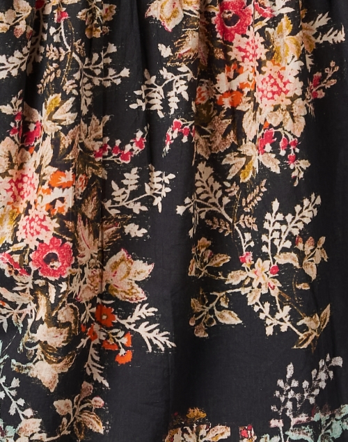 Fabric image - Ro's Garden - Ibiza Black Floral Blouse