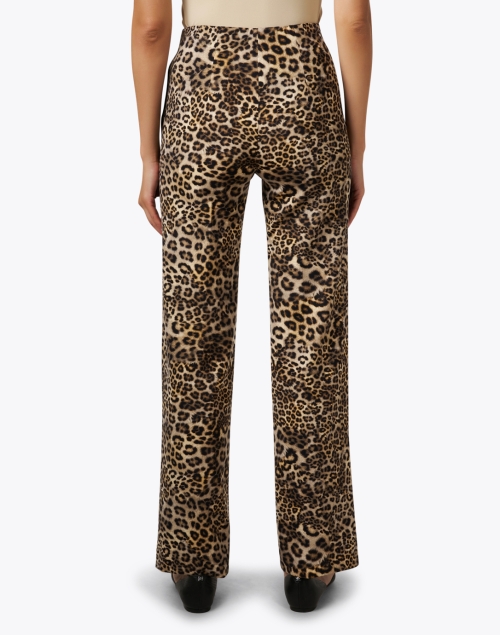 Back image - Marc Cain - Leopard Print Straight Leg Pant