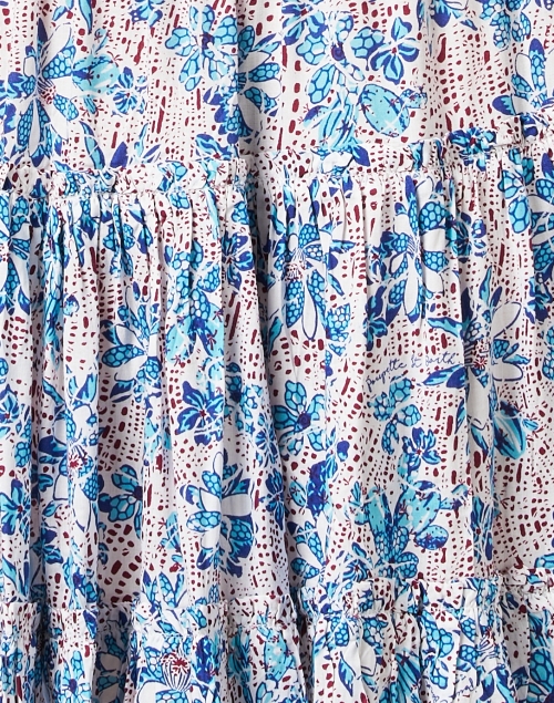 Fabric image - Poupette St Barth - Clara Blue and Pink Print Dress