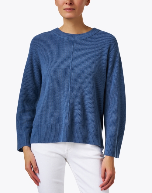 Front image - Kinross - Blue Cashmere Sweater