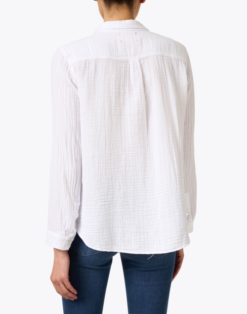 Back image - Xirena - Scout White Cotton Gauze Shirt