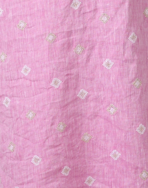 Fabric image - Temptation Positano - Giugno Pink Embroidered Linen Dress