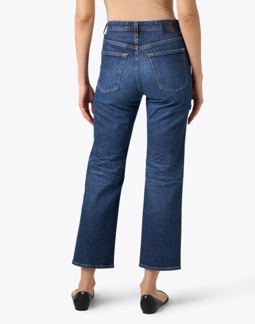 Back image - AG Jeans - Kinsley Blue Stretch Flare Jean