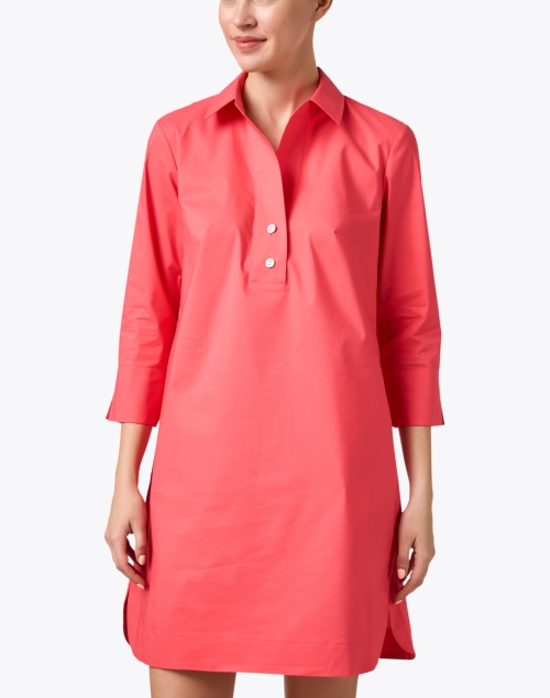 Front image - Hinson Wu - Aileen Coral Cotton Dress