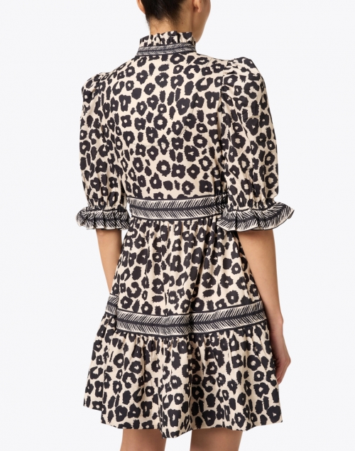 Back image - Gretchen Scott - Teardrop Cheetah Print Ruffled Dress