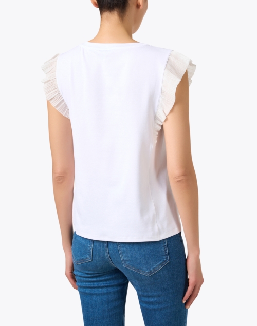 Back image - Marc Cain - White Ruffled Top