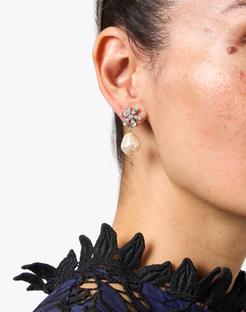 Look image - Jennifer Behr - Reiss Crystal and Pearl Earrings