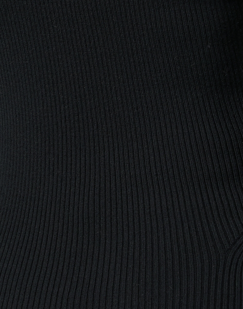 Fabric image - Jason Wu - Black Wool Curved Neck Sweater