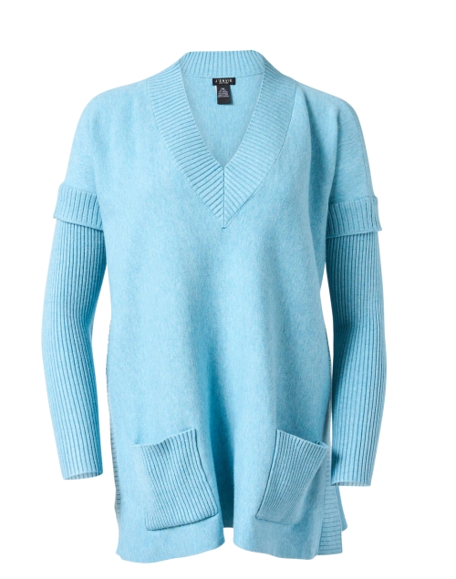 Product image - J'Envie -  Blue V-Neck Swing Sweater