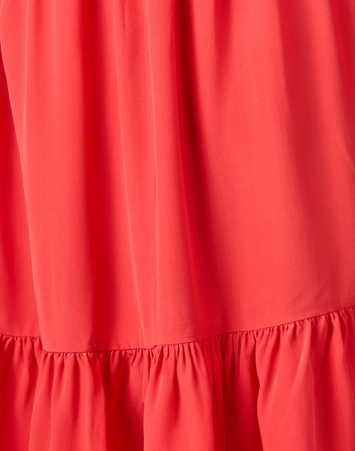 Fabric image - Soler - Pauline Coral Print Silk Dress