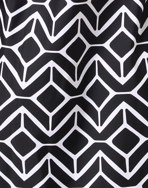 Fabric image - Jude Connally - Susanna Black and White Print Shirt Dress