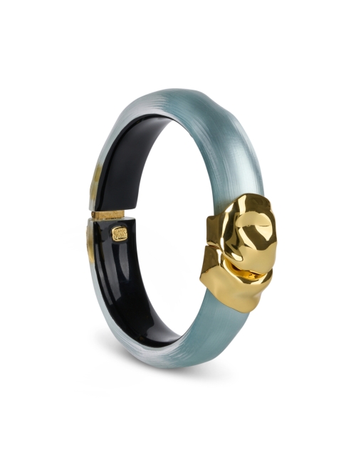 Front image - Alexis Bittar - Blue Lucite Hinge Bracelet