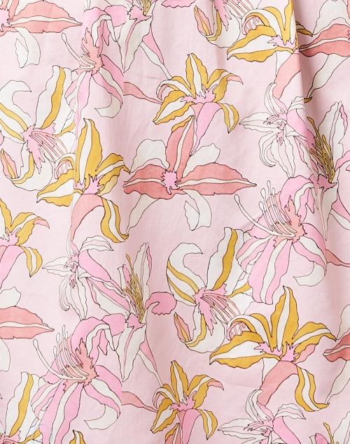 Fabric image - Rani Arabella - Pink Printed Cotton Shirt Dress
