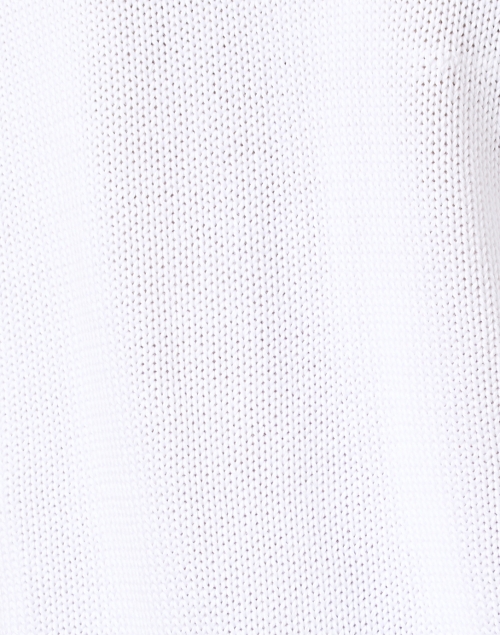 Fabric image - Kinross - White Cotton Polo Sweater