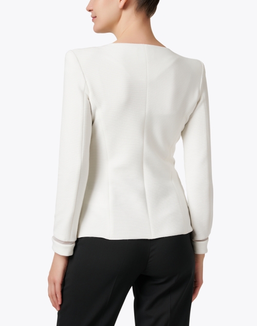 Back image - Emporio Armani - White Jersey Jacket