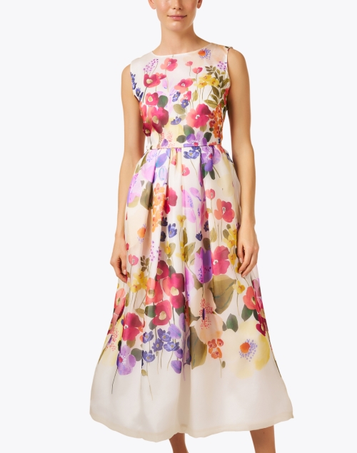Front image - Sara Roka - Riah Multi Floral Silk Dress