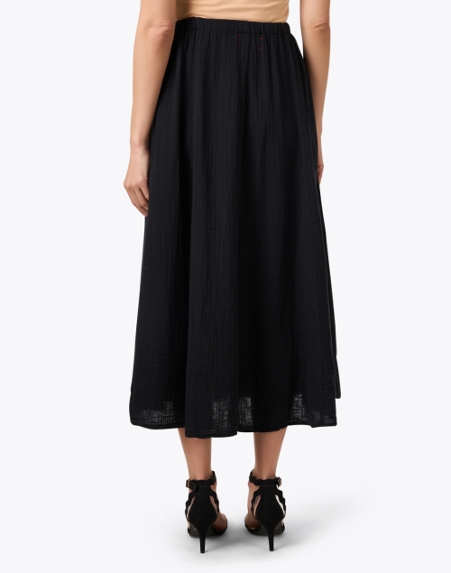 Back image - Xirena - Deon Black Cotton Gauze Skirt