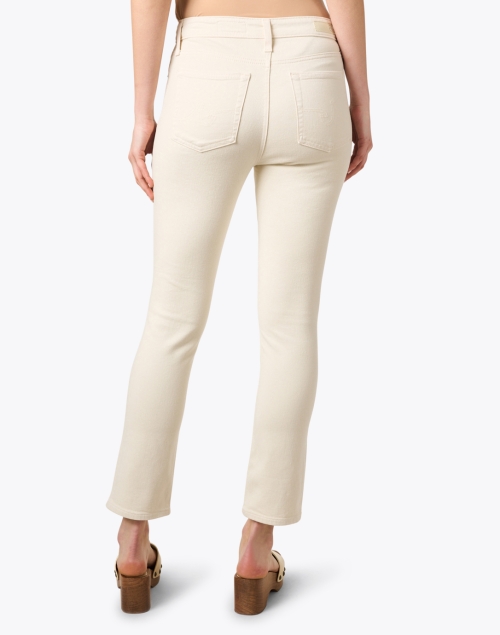 Back image - AG Jeans - Mari Cream Stretch Straight Leg Jean