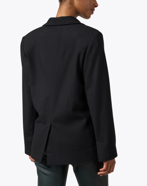 Back image - Vince - Black Wool Blend Single Button Blazer