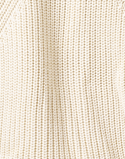 Fabric image - Apiece Apart - Cream Cotton Ribbed Sweater