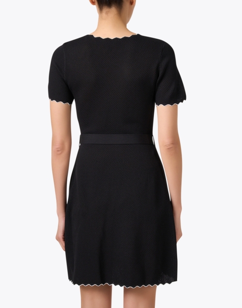 Back image - Emporio Armani - Black Knit Dress 