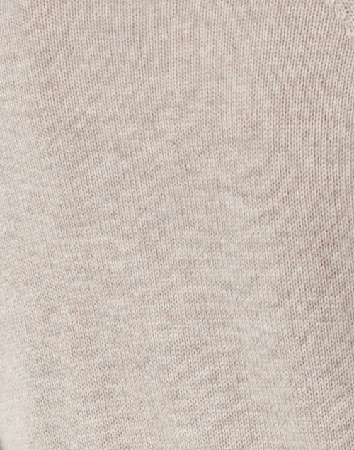 Fabric image - Brochu Walker - Jolie Light Beige Wool Cashmere Layered Turtleneck